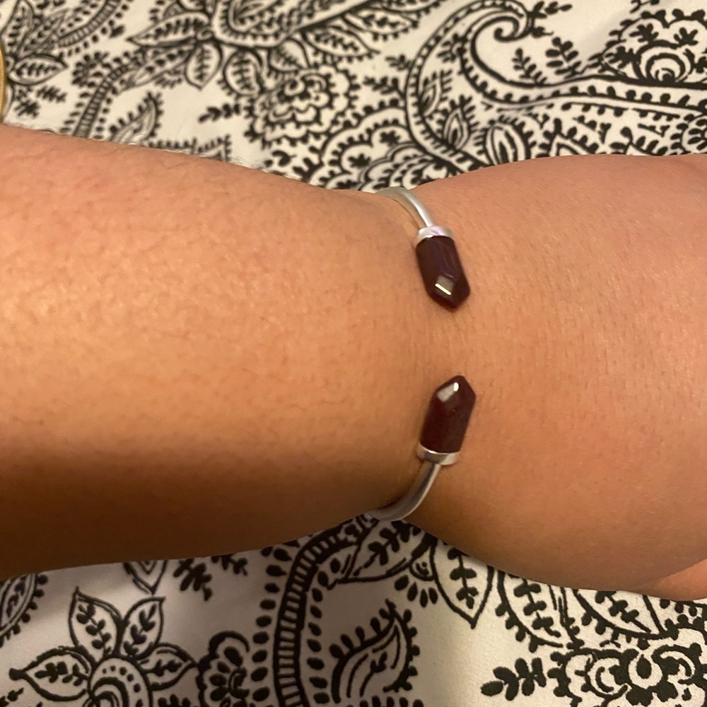 Lucky Brand Stone Hinge Cuff Bracelet